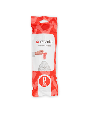 Brabantia Afvalzakken PerfectFit B, 5L, 20 stuks