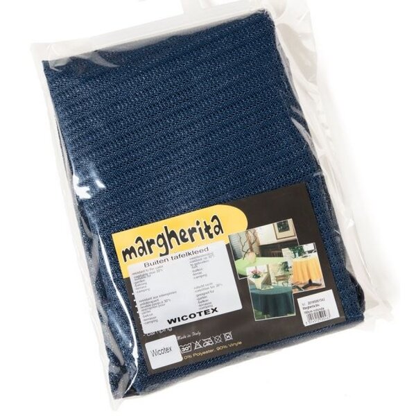 Wicotex Buiten Tafelkleed blauw rond 160cm