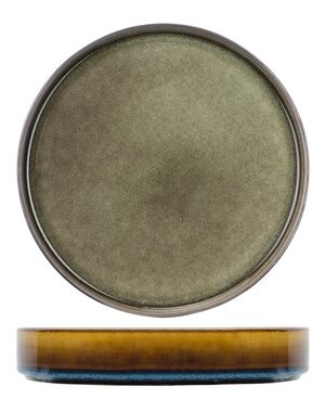 Cosy & Trendy Diep bord green 23x4,3cm Quintana