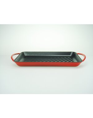 Relance Grillplaat gietijzer 33x22cm rood/zwart Relance