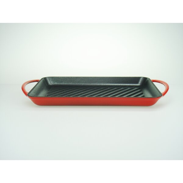 Relance Grillplaat gietijzer 33x22cm rood/zwart Relance