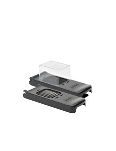 Alligator Groente/uiensnijder Alligator set 6 en 12 mm grid black edition