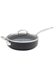 Greenpan Hapjespan met deksel 28cm Barcelona Infinity Pro Black