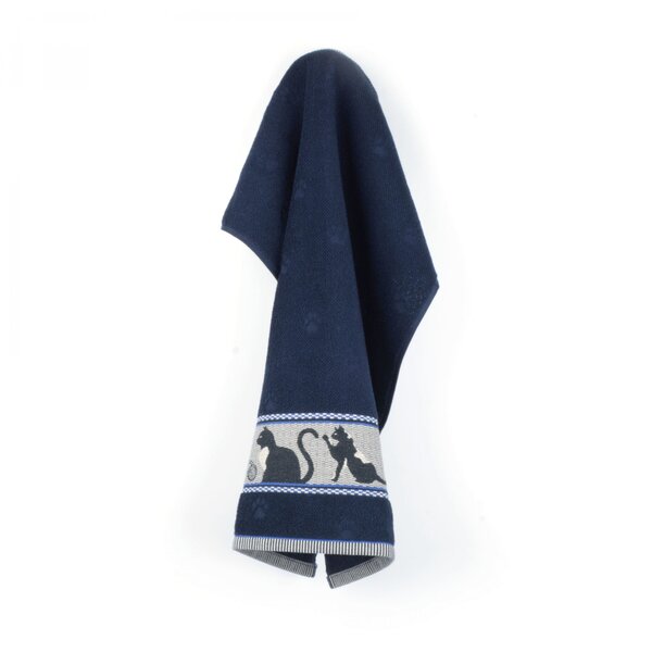 Bunzlau Castle Keukendoek Cats Dark Blue