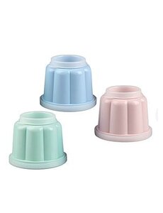 Dr. Oetker Pudding/dessertvorm 150 ml mini set 6 stuks met deksel
