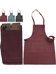 Excellent Houseware Schort Katoen met leer