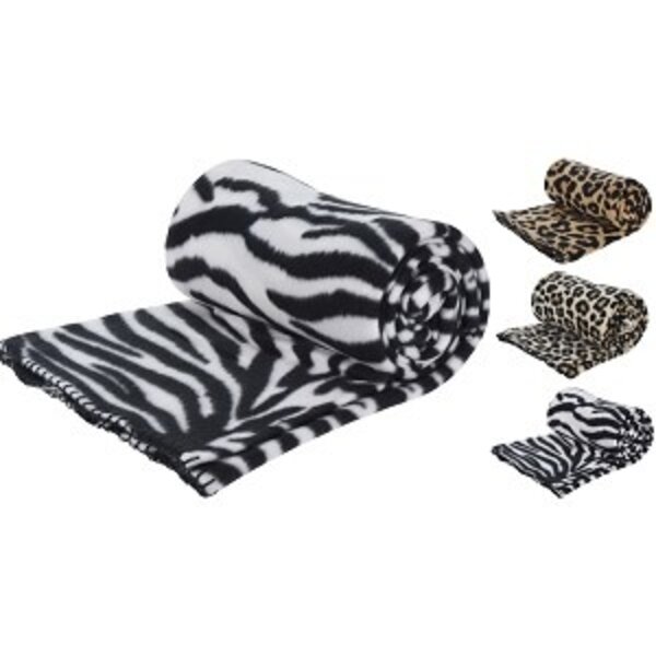 Home & Styling Deken fleece Zebra design