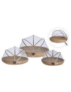 Home & Styling Vliegenkap bamboe set 3sts