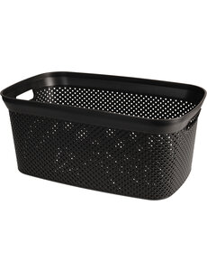 Storage Solutions Wasmand 35L zwart kunststof