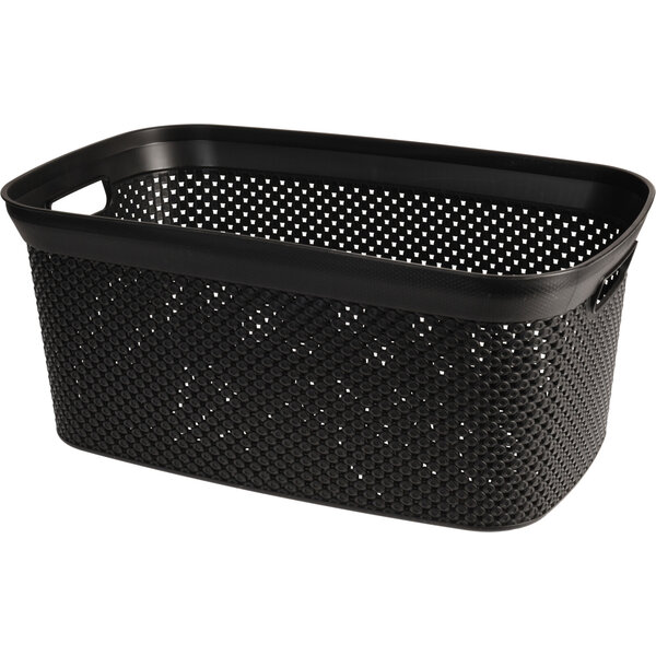 Storage Solutions Wasmand 35L zwart kunststof
