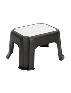 Rotho Opstapje RVS look zwart