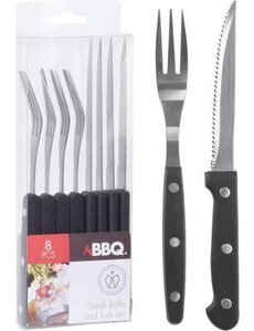  Steakmes en Vorkset 8-delig