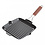 Fontignac Vierkante grillpan Fontignac  24 x 24 cm - zwart