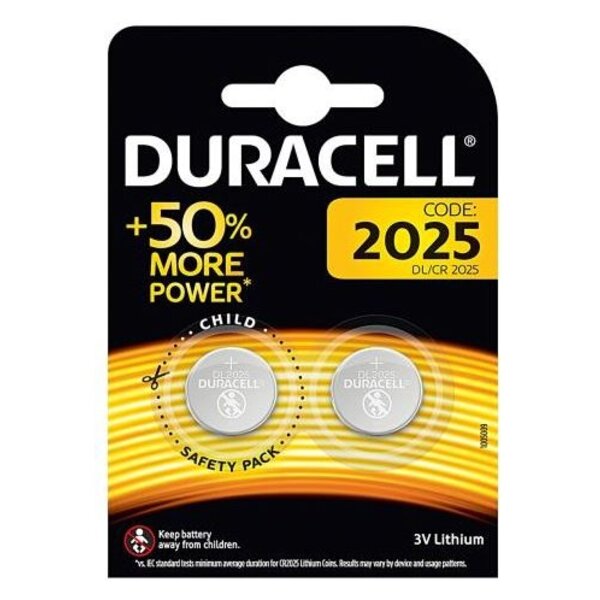 Duracell Knoopcel batterijen CR2025 Lithium Duracell