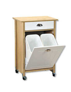 Kesper Keukentrolley met afvalbak eikenlook