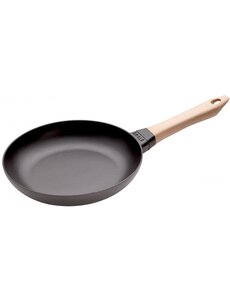 Staub Koekenpan met Houten Steel 24cm Gietijzer Staub