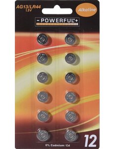  Knoopcel batterij AG13/LR44 set/12 Alkaline