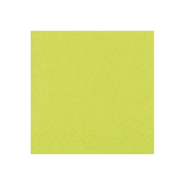 Servetten 33x33cm lime 20-stuks