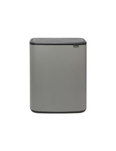 Brabantia Touch Bin afvalemmer Bo 60 liter Mineral Concrete Grey