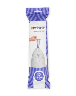 Brabantia Afvalzakken PerfectFit D, 15-20L, 20 stuks