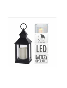  Lantaarn met LED kaars 23cm