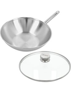 Demeyere Wok 30cm Apollo 7 Demeyere met Gratis glas deksel