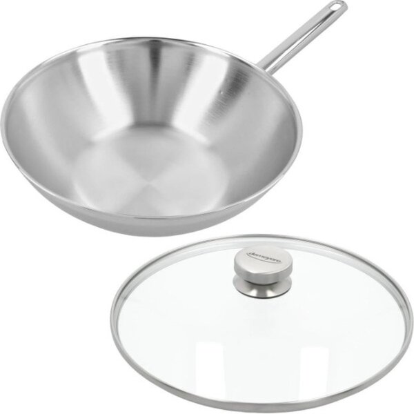 Demeyere Wok 30cm Apollo 7 Demeyere met Gratis glas deksel