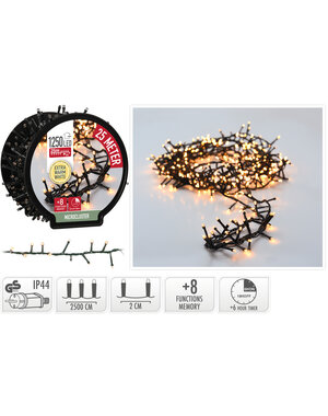 Home & Styling Kerstlampjes 1250led extra warm wit