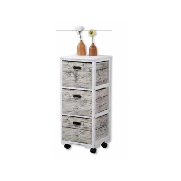 Kesper Opbergtrolley met 3 kratten