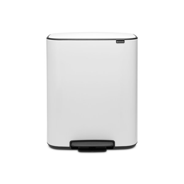 Brabantia Pedaalemmer Bo 2 x 30 liter White