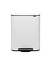 Brabantia Pedaalemmer Bo 2 x 30 liter White