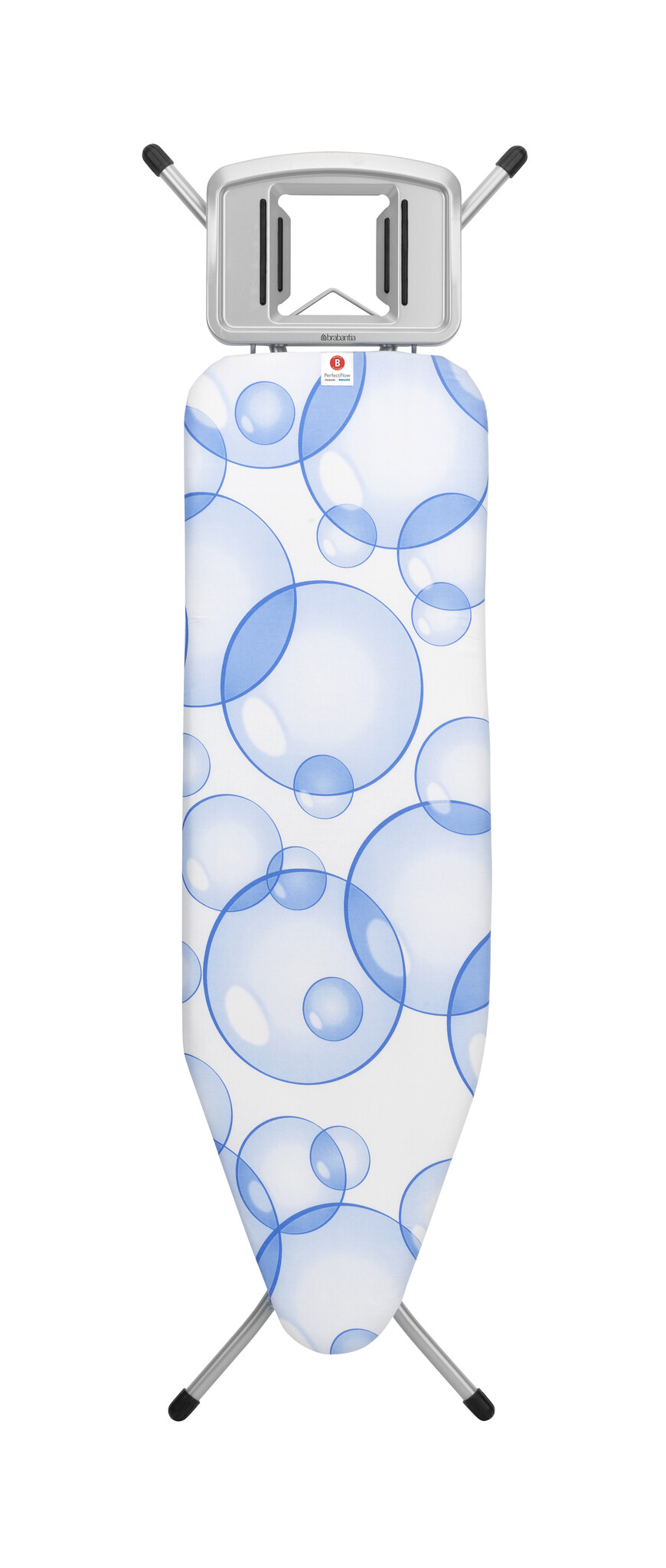 Brabantia Denim Grey Strijkplank B, 124x38cm, SSH 161 cm x 49 cm Brabantia Denim Grey Strijkplank B, 124x38cm, SSH 161 cm x 49 cm
