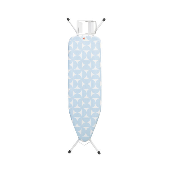 Brabantia Strijkplank B 124 x 38 cm - Strijkplank Met strijkijzerhouder White 22 - Fresh Breeze