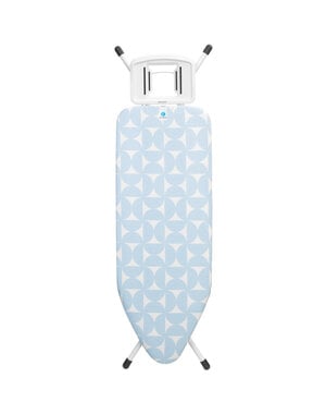 Brabantia Strijkplank C 124 x 45 cm - Strijkplank Met solide strijkijzerhouder White 25 - Fresh Breeze