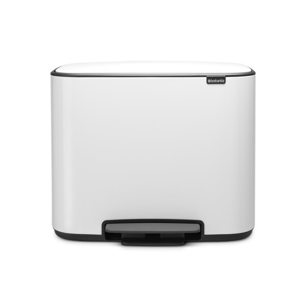 Brabantia Pedaalemmer Bo 3 x 11 liter White