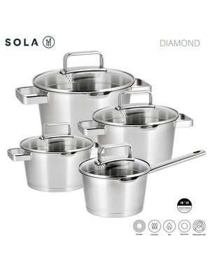 Sola Kookset 4-delig Diamond Sola