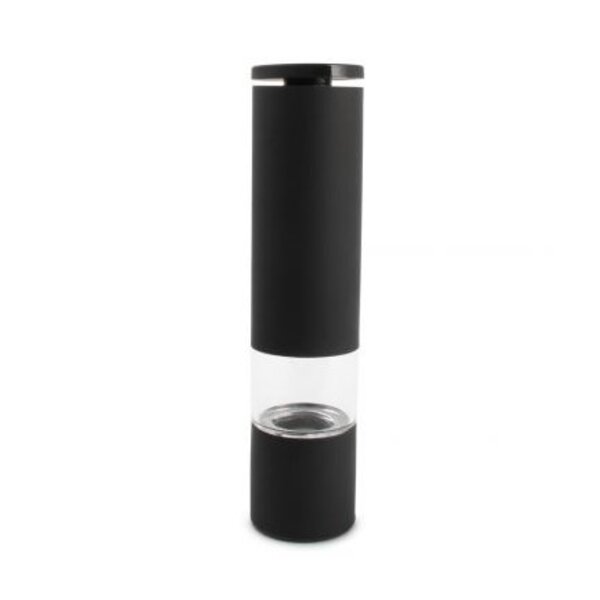 Salt en Pepper Peper/zoutmolen hoog 21,5cm zwart rubber