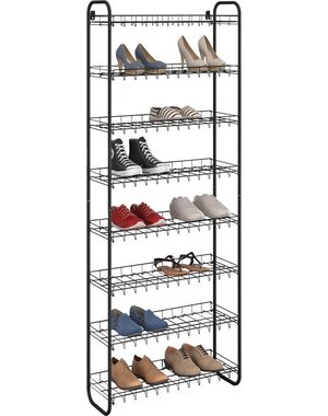 Metaltex Schoenenrek voor 24 paar schoenen zwart - 64x23x165CM