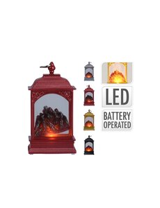  Lantaarn met steen 4 assorti