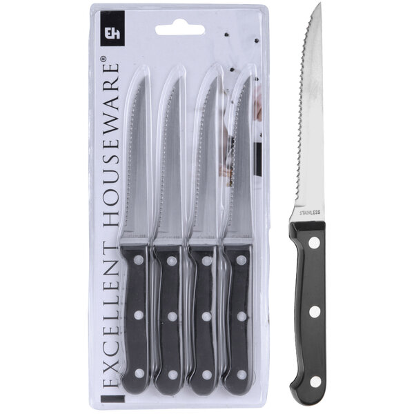 Excellent Houseware Steakmessen set 4 delig