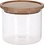 Excellent Houseware Voorraadpot glas 950ml met houten deksel