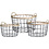 Home & Styling Mandenset metaal 3-delig