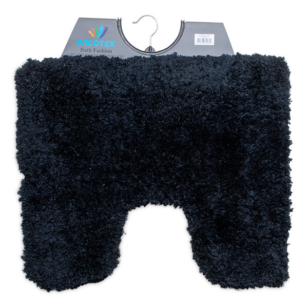 Wicotex Toiletmat zwart 50x60cm