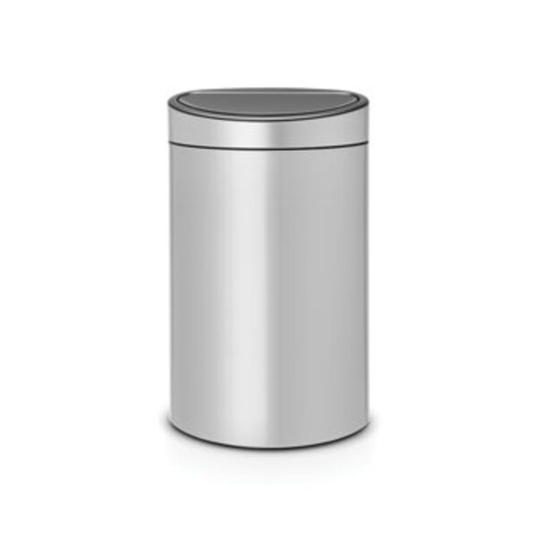 Brabantia Afvalbak Touch Bin New 40 liter Metallic Grey