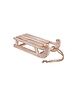  Houten slee woondecoratie 30x14x11cm