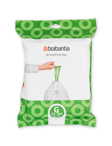 Brabantia Afvalzakken PerfectFit G, 23-30L, 40 stuks