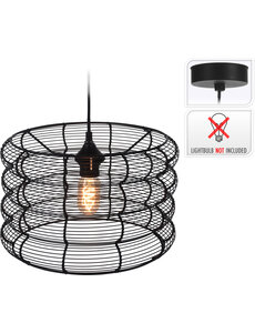 Home & Styling Hanglamp draad 34x23cm zwart