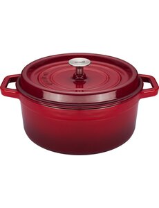 Sola Braadpan 28 cm Gietijzer rood