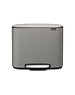 Brabantia Pedaalemmer Bo 11 + 23 liter Mineral Concrete Grey