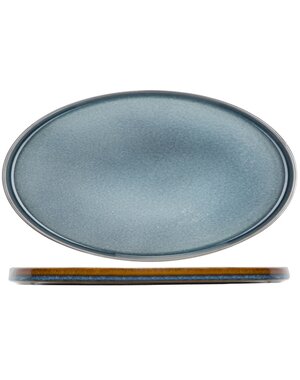 Cosy & Trendy Plat bord ovaal 30,5x19cm blue Quintana